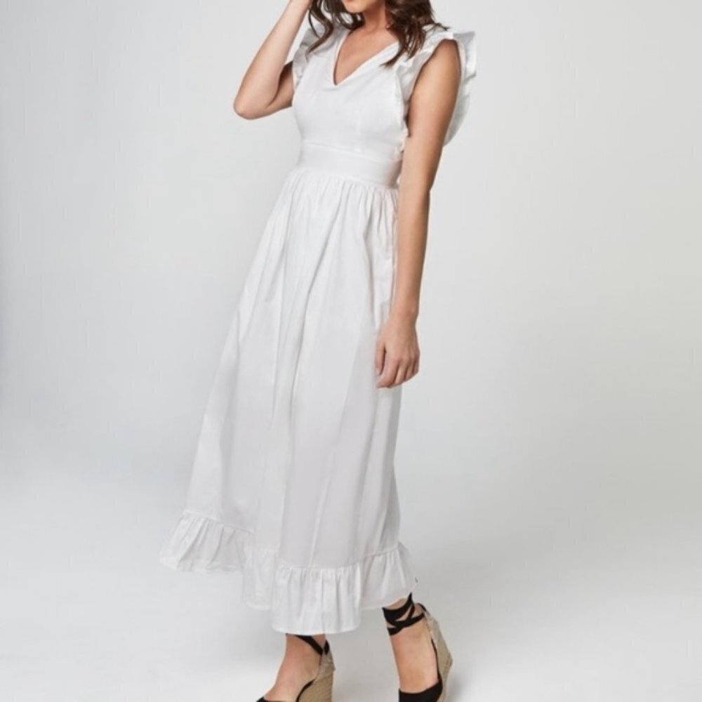 White Ruffled Maxi Dress - Classic Women's Summer Dress